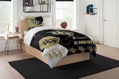 Central Florida OFFICIAL Collegiate "Hexagon" Twin Comforter & Sham Set