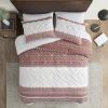 3 Piece Cotton Comforter Set with Chenille Tufting