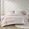 Cotton Cabana Stripe Reversible Comforter Set with Rainbow Reverse